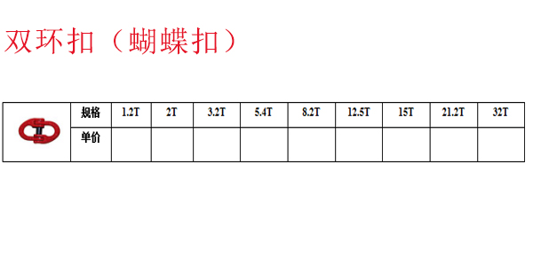 双环扣 （蝴蝶扣）